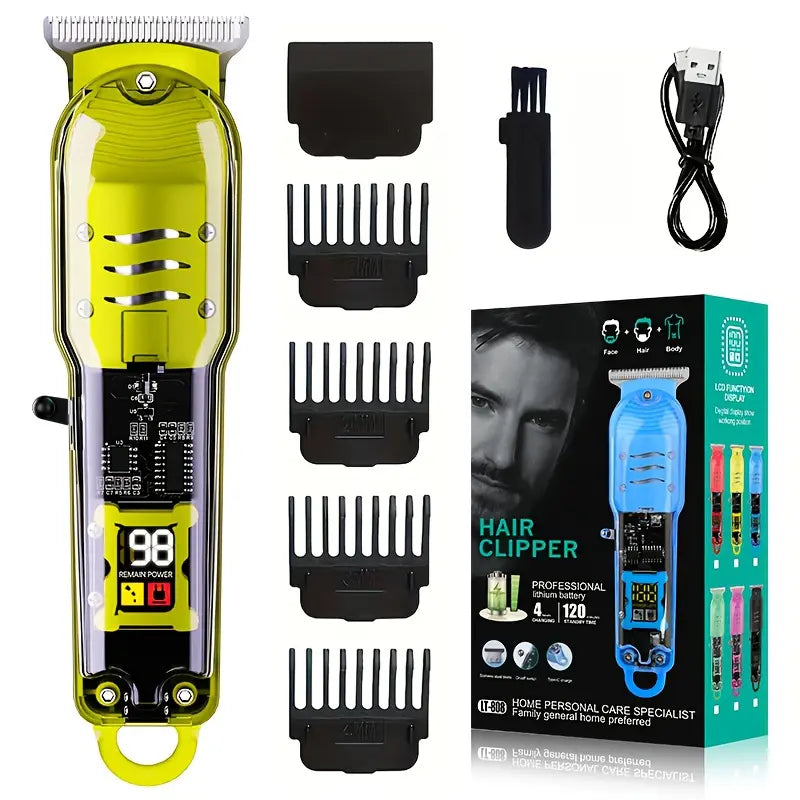 LT 808 Transparent Body Beard Trimmer & Hair Clipper