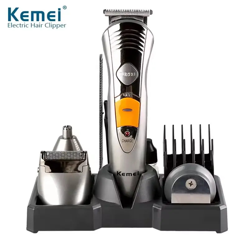 Kemei KM-580 7-in-1 Multi-Purpose Grooming Kit for Men