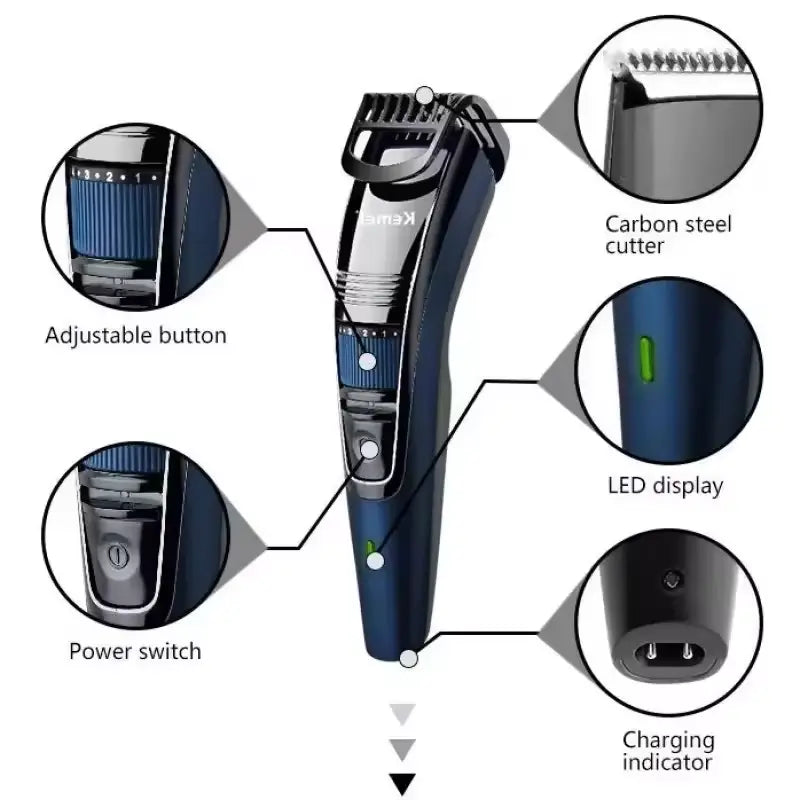 Kemei KM-632 Trimmer for Beard & Hair Grooming