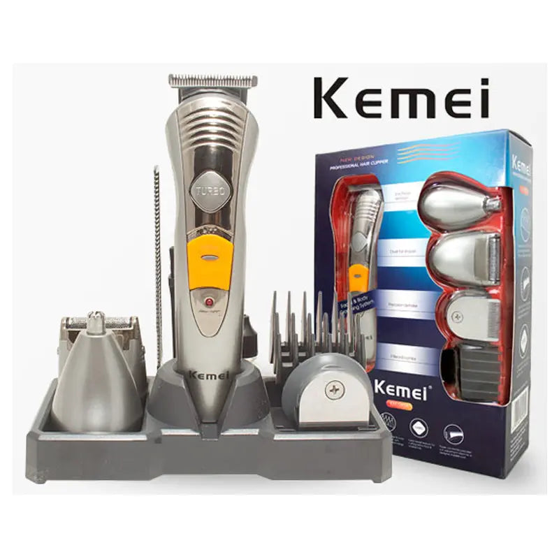 Kemei KM-580 7-in-1 Multi-Purpose Grooming Kit for Men