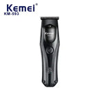 Kemei KM-593 Cordless Hair Trimmer – LED Display & Multi-Speed