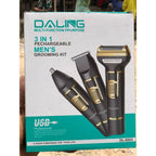 Daling DL-9203 3-in-1 Grooming Kit: Nose & Eyebrow Trimmer