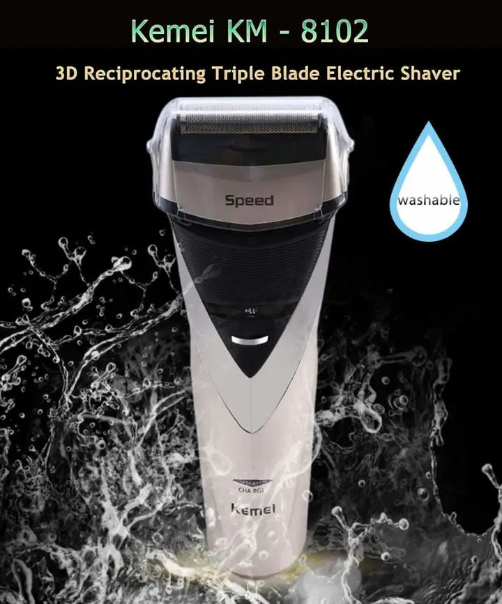 Kemei KM-8102 Triple Blade Electric Shaver