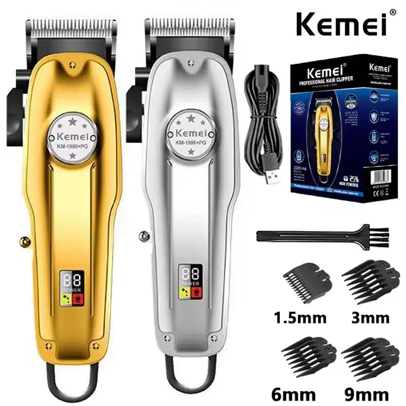 Kemei KM-1986+PG Hair Clipper & Beard Trimmer