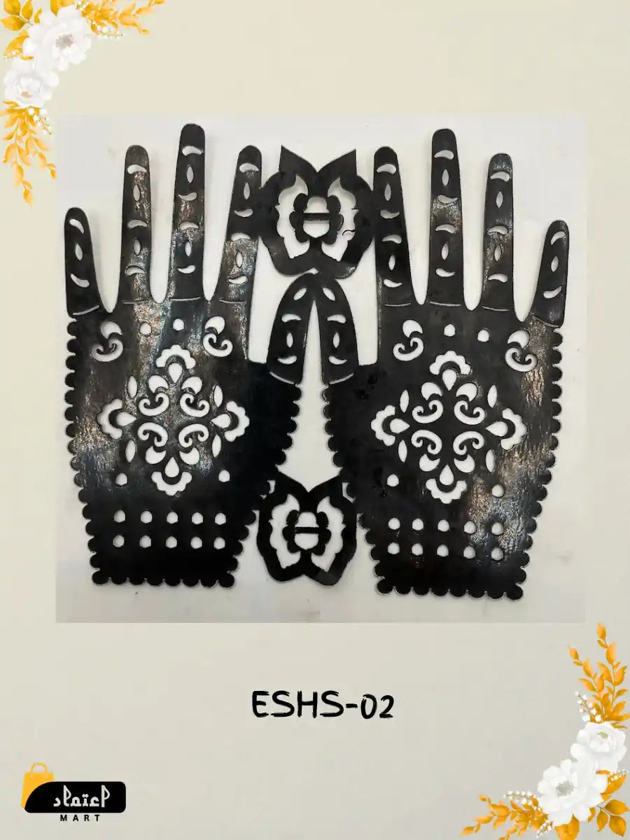 Unique Small Hand Henna Stencil Designs for Kids