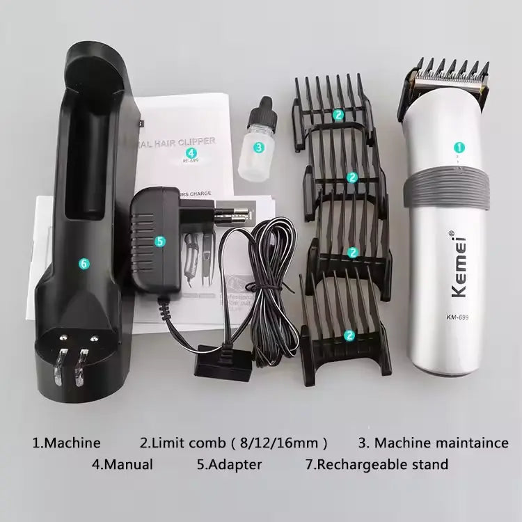 Kemei KM-699 Cord/Cordless Hair Trimmer & Clipper for Men