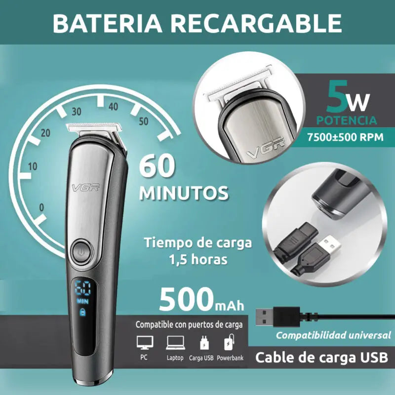 VGR V-105 5 in 1 Multi-Functional Grooming Kit for Men