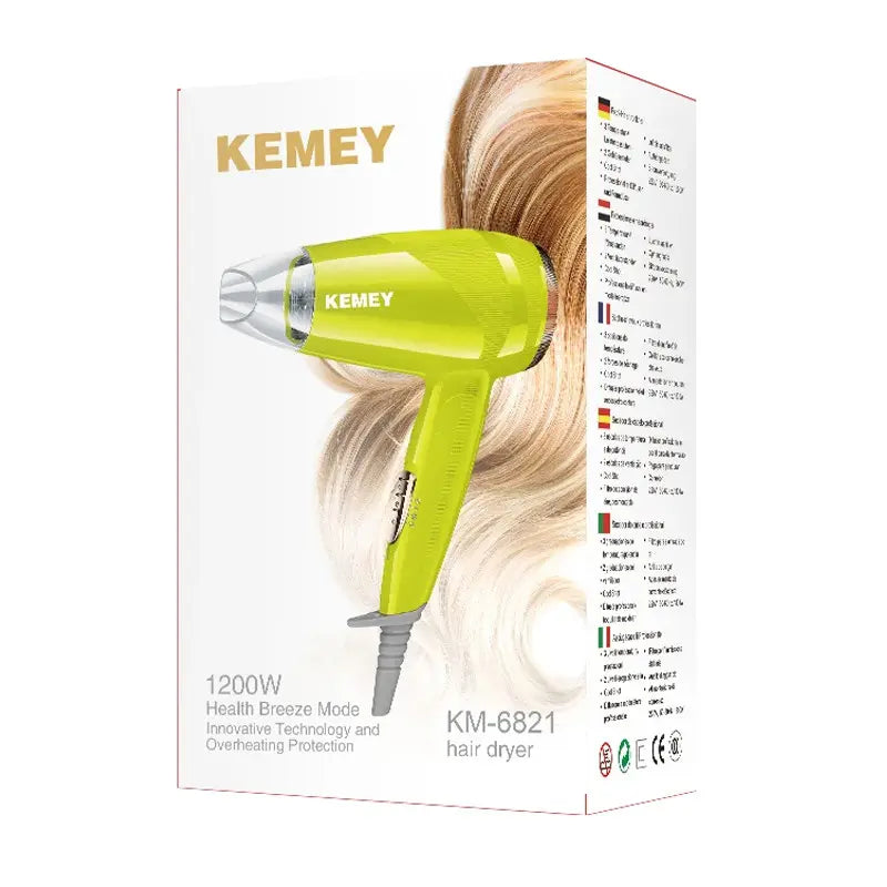 Kemei KM-6821 Compact & Foldable Hair Dryer