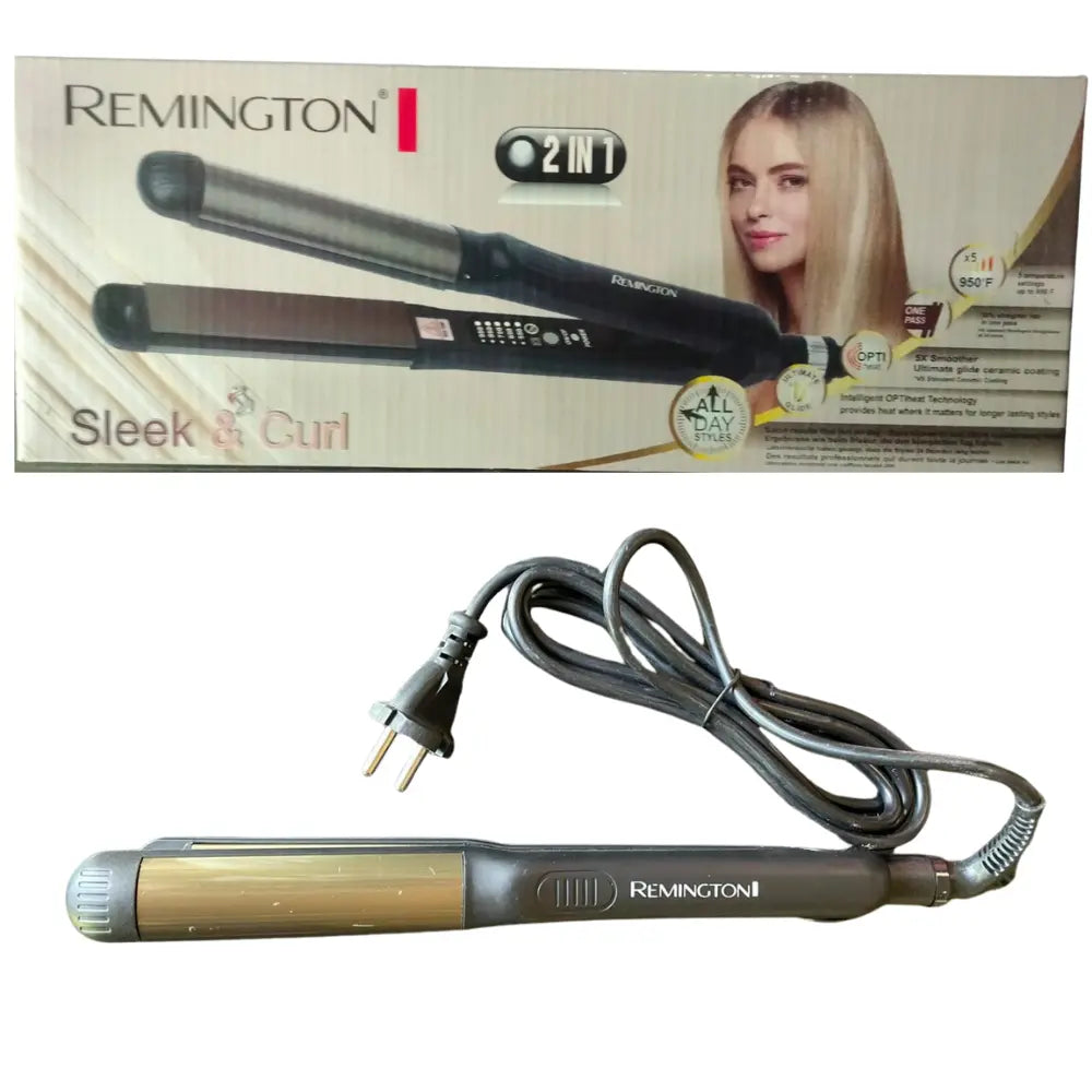 Remington R-308 Sleek & Curl 2-in-1 Hair Straightener
