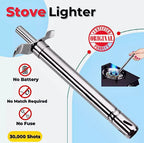 Pack of 2 Premium Stove Lighters with Free Kitchen Knives