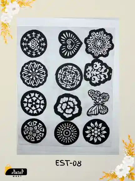 Henna Stencil for Hands – Tikki Designs for Women & Girls
