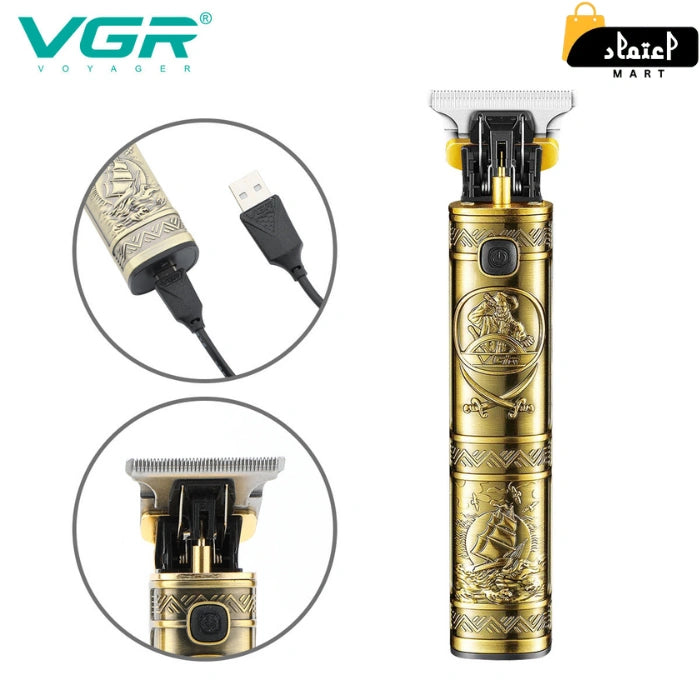 VGR V-096 Professional Hair Trimmer: T9 Turbo Power