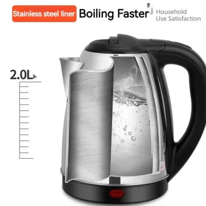 NM National Electric Kettle – 2L Quick-Boil Stainless Steel Jug