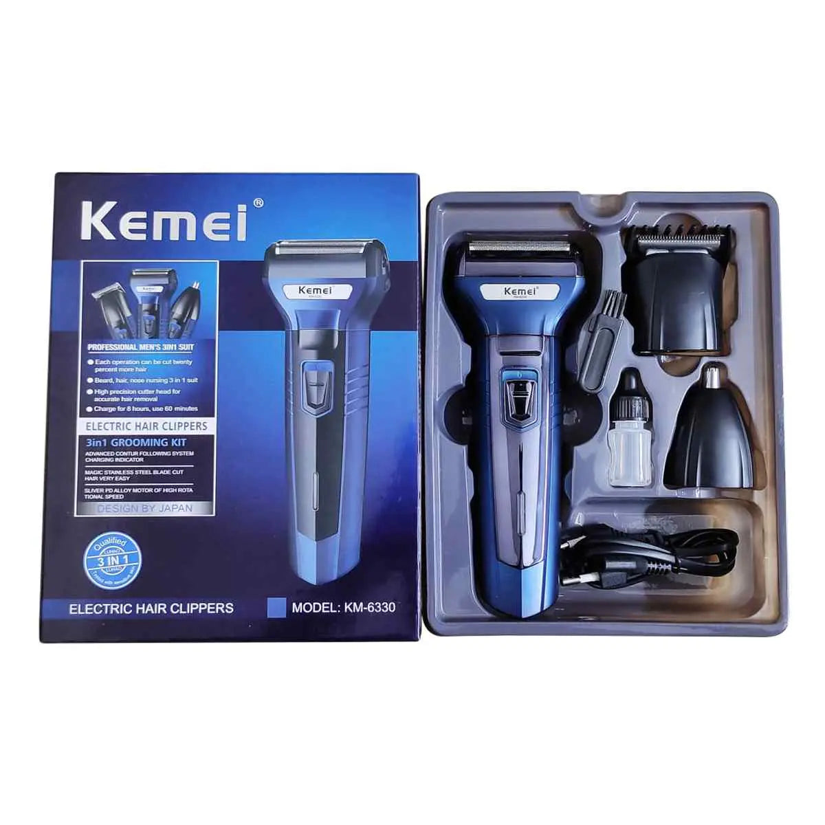 Kemei KM-6330 3-in-1 Grooming Kit for Men – Free Shipping