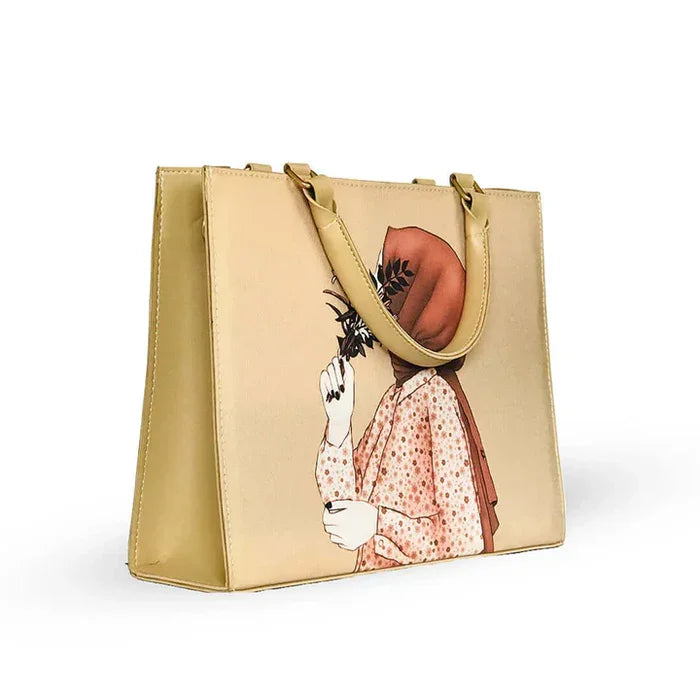 Hijab Girl Canvas Tote Bag – Multiple Colors Available