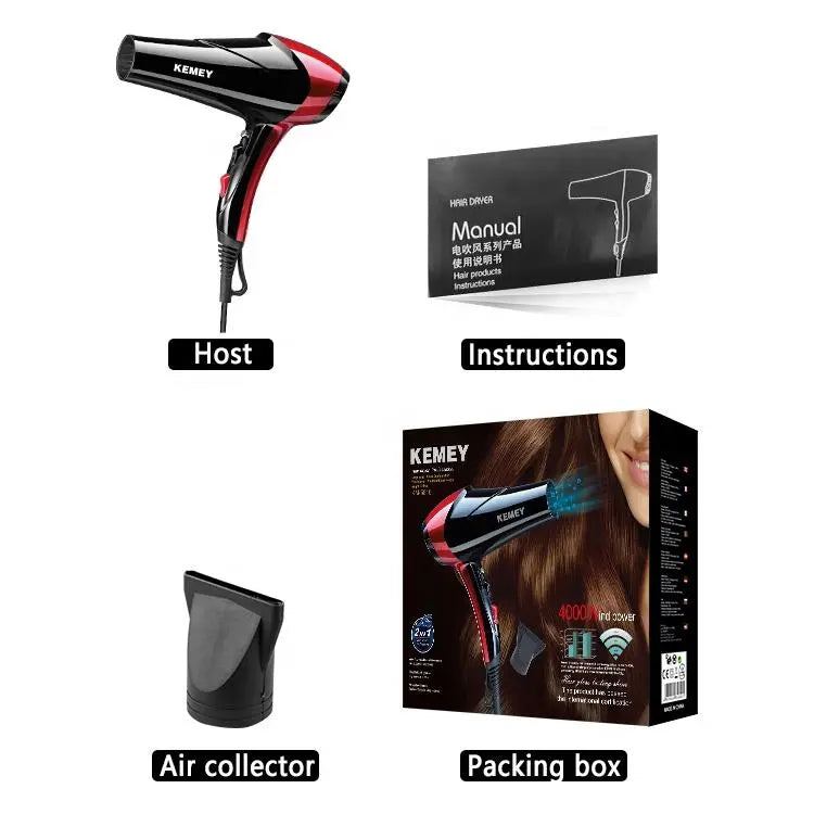 Kemei KM-5818 Hair Dryer – Dryer with Heat & Speed Controls