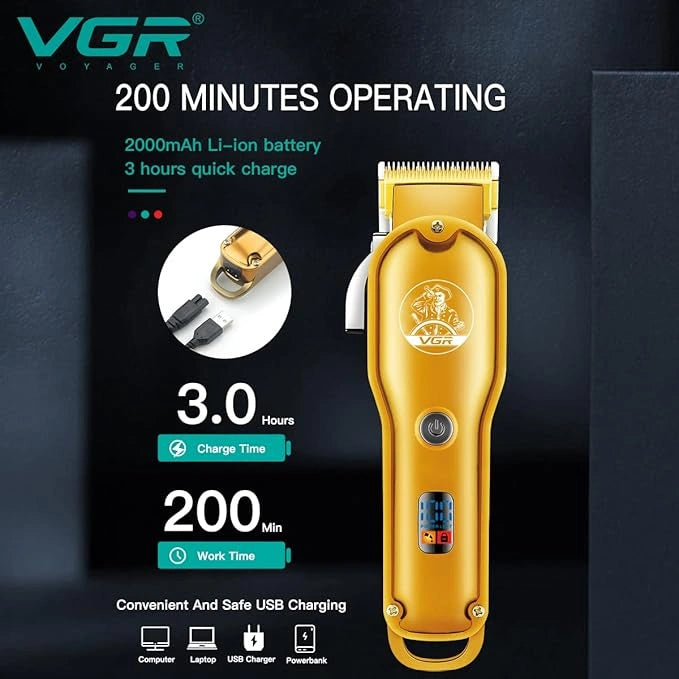 VGR V-650 Rechargeable Hair Clipper for Men