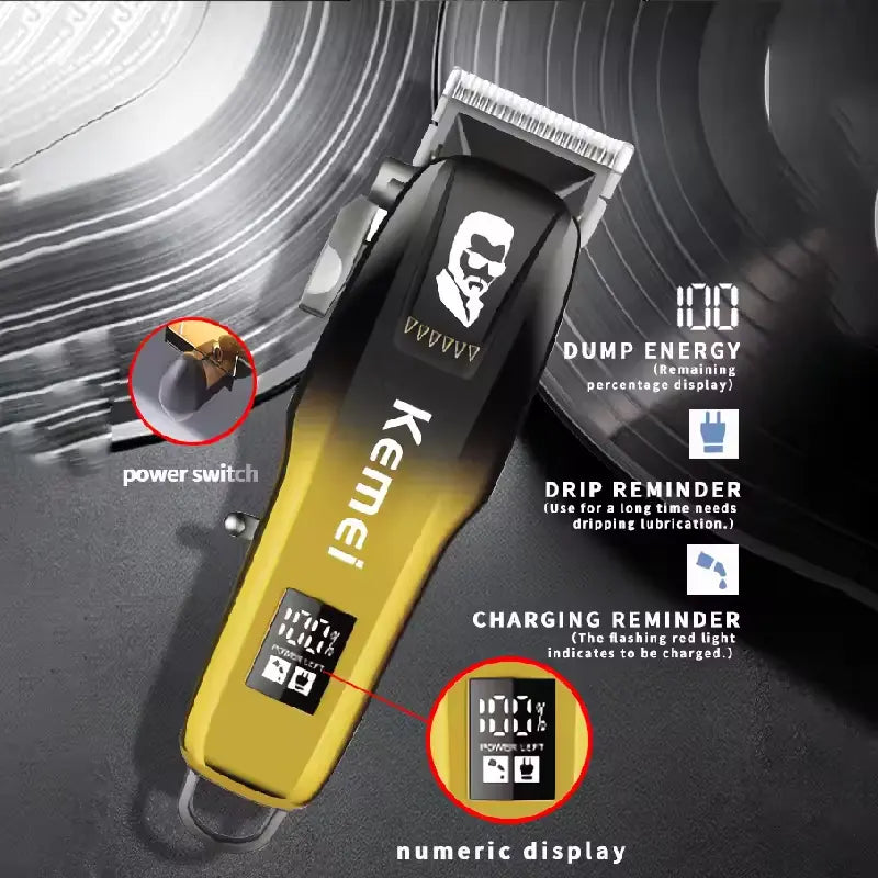Kemei KM-PG709A Rechargeable Hair Clipper & Trimmer