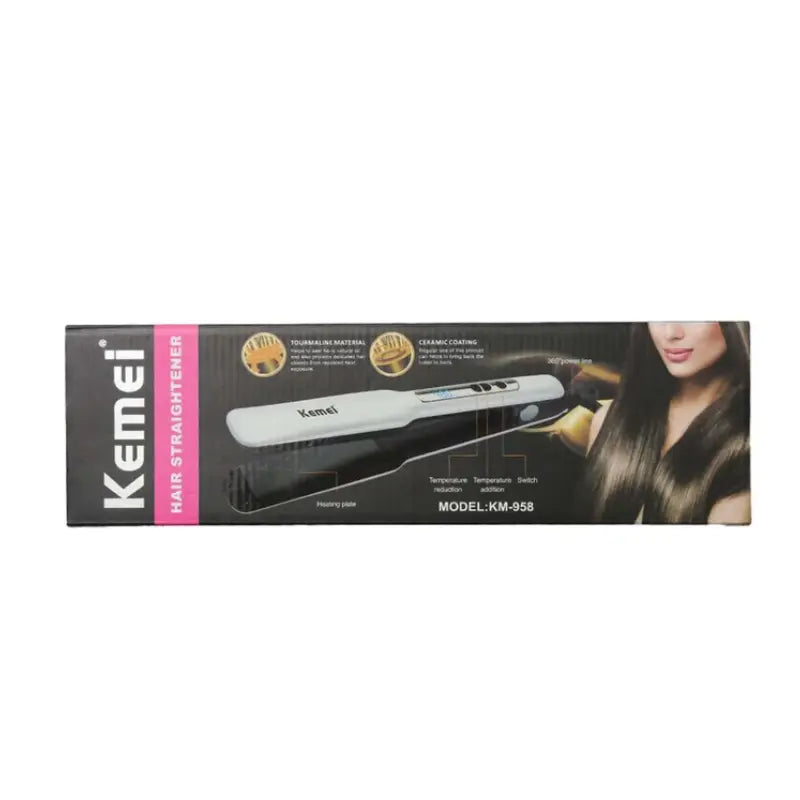 Kemei KM-958 Hair Straightener –  Salon & Home Use