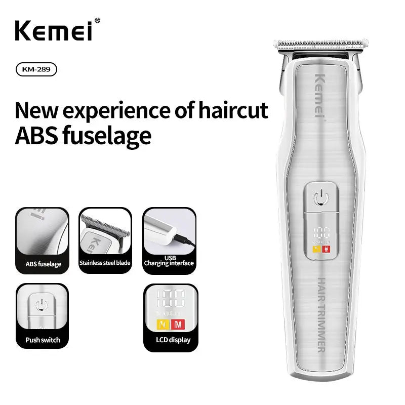 Kemei KM‑289 Electric Cordless Trimmer & Shaver Machine