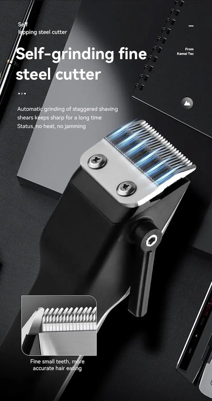 Kemei KM-6050 Cordless Hair Clipper – Beard & Hair Trimmer