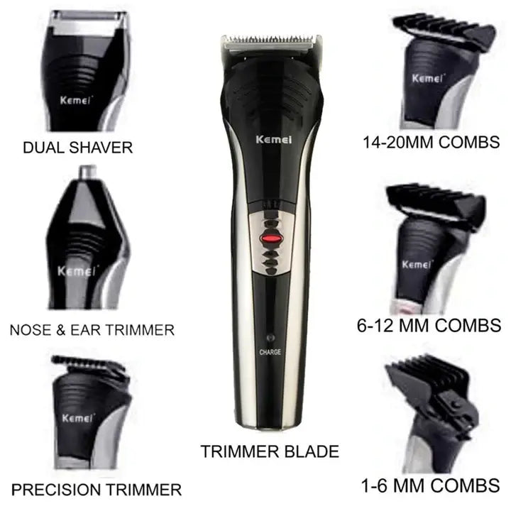 Kemei KM-590A 7-in-1 – Hair Clipper & Beard Trimmer Set