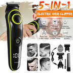 Kemei KM-696 – Ultimate 5 in 1 Grooming Kit | Beard, Hair & Body Trimmer