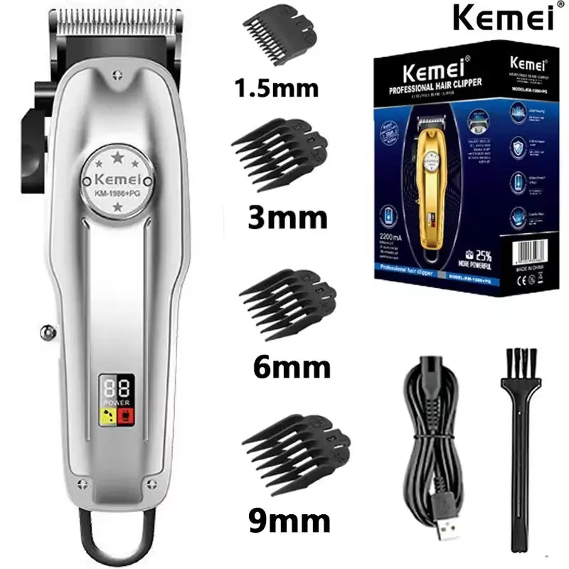 Kemei KM-1986+PG Hair Clipper & Beard Trimmer